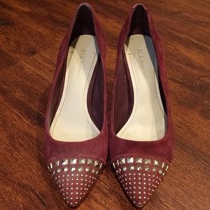 BCBGeneration red suede pumps